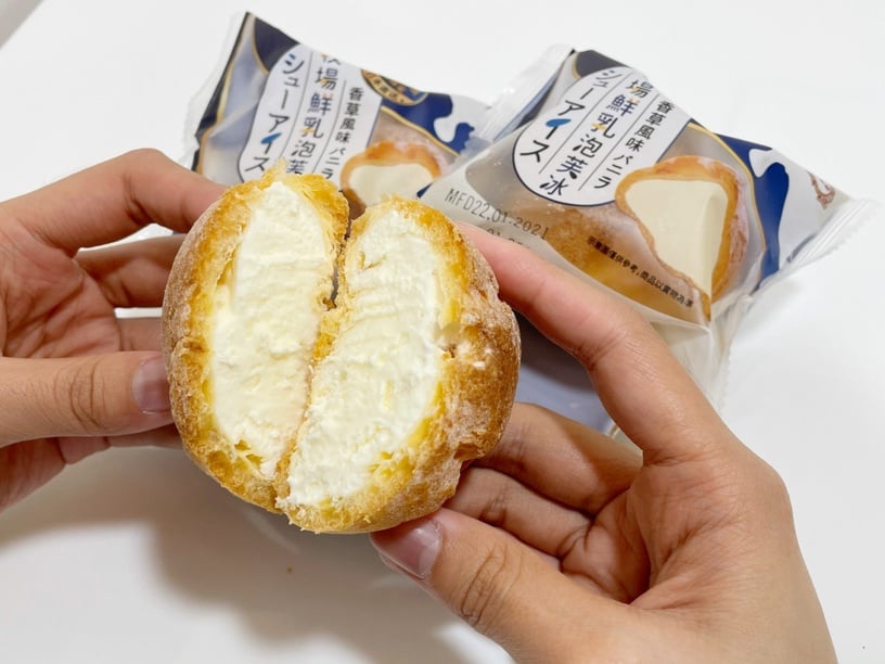 全家便利商店獨家開賣「日本牧場鮮乳泡芙冰」!