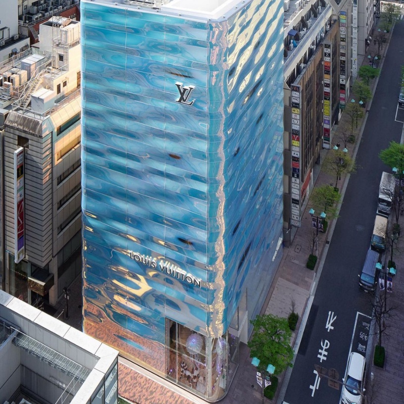 LV銀座專賣店夢幻開幕,水波紋牆面超吸睛!還有全球首間「Le Chocolat V」巧克力專賣