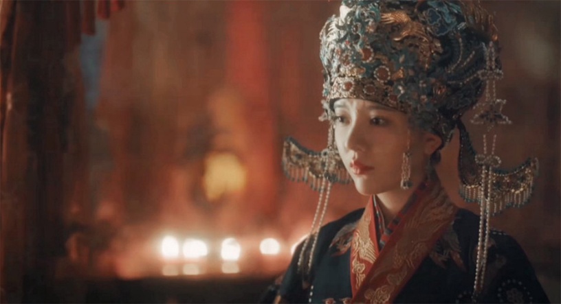 古裝劇女星「同款朝服造型」8:雨婷儿 飾演《山河月明》少年徐妙雲