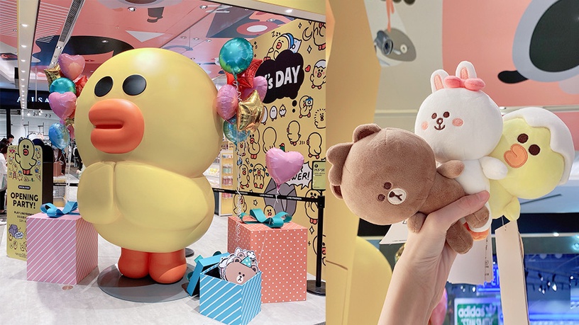 熊大麻將預購開跑!「PLAY LINE FRIENDS 台北店」新開幕,250公分巨大莎莉超欠拍