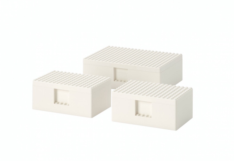 IKEA X LEGO聯名收納盒「BYGGLEK LEGO®積木遊戲盒 3件組」／售價599元