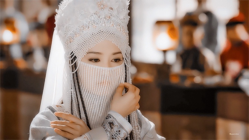 古裝劇一眼萬年的「面紗美人」6:李沁 飾演《如懿傳》寒香見