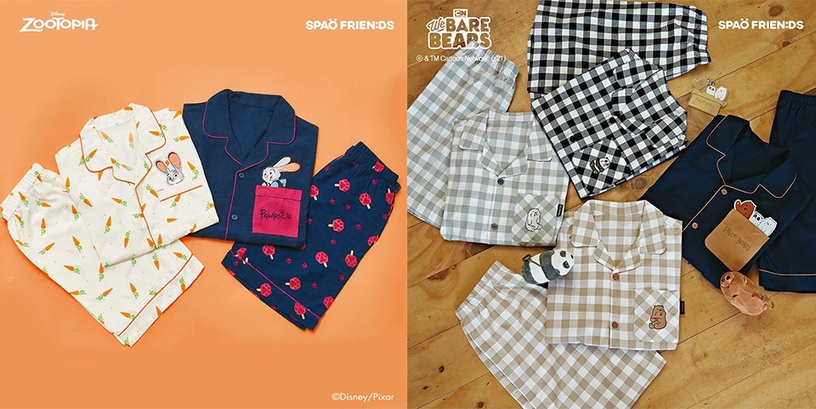 SPAO「蠟筆小新睡衣」29,900韓元(約NT$760)