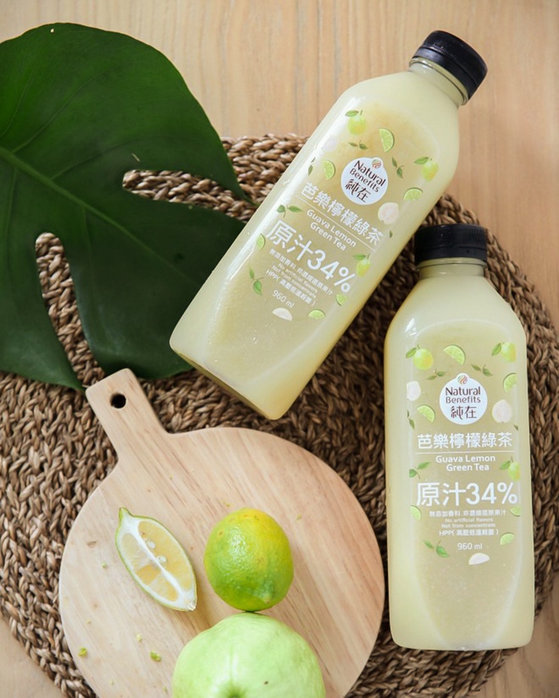 純在果汁7-11上架!好市多超夯的「純在芭樂檸檬綠茶」在7-11也能買到小罐裝