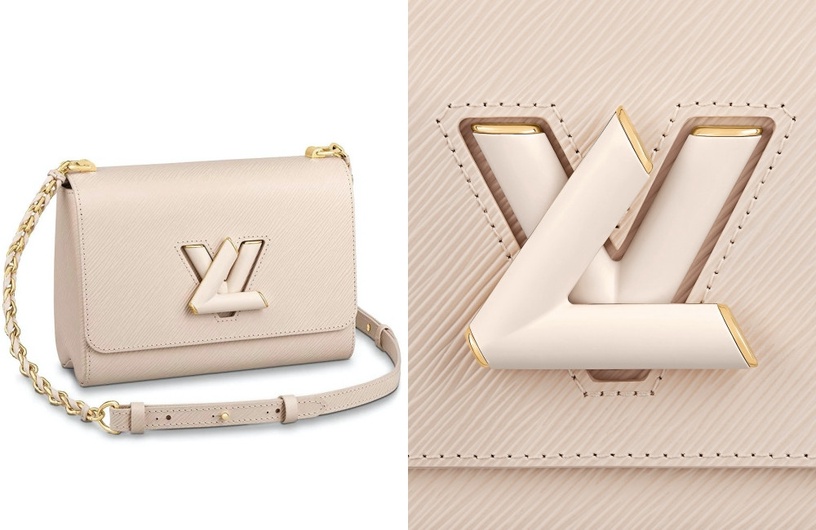 2021奶茶色精品包推薦:LOUIS VUITTON TWIST MM,NT138,000