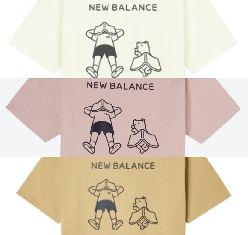 2021春夏「New Balance x Noritake」聯名款新品03：聯名插畫男女款T恤