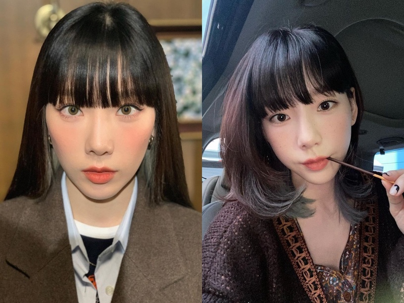 選瀏海款式關鍵1:下巴形狀窄&尖, 適合「高份量感瀏海」/ 娃娃瀏海、學生齊瀏海
