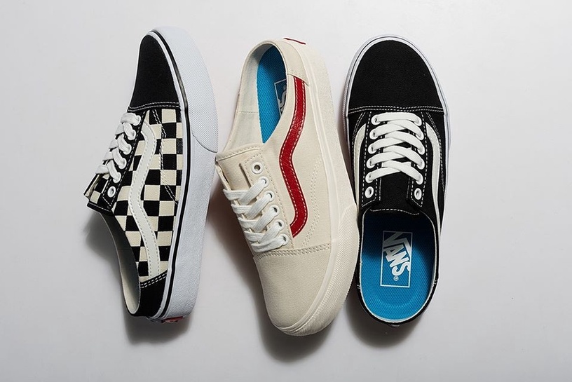 女星同款白鞋3:楊冪 / VANS 棋盤格懶人鞋