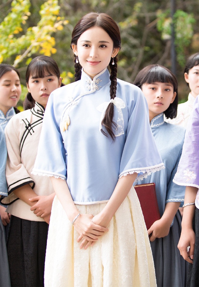陸劇女星「民國風麻花辮造型」3:古力娜扎