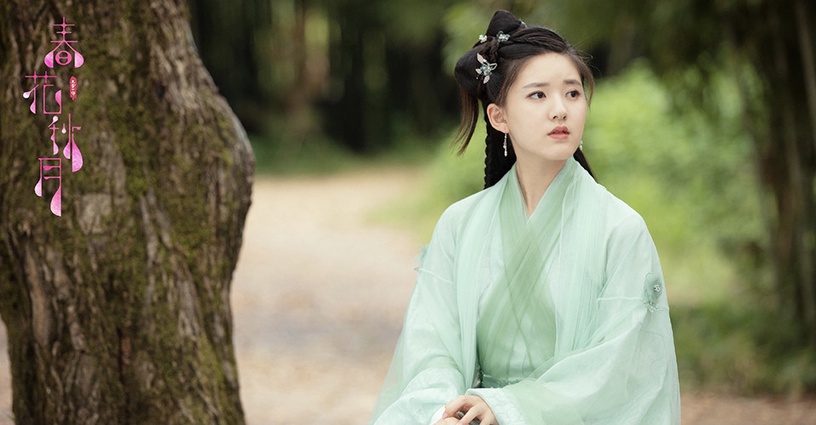 陸劇女星「蝴蝶結髮髻」古裝造型2:趙露思《天雷一部之春花秋月》