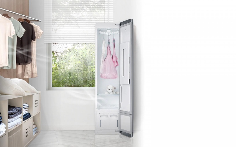 外出衣物也要消毒!「LG Styler蒸氣電子衣櫥」高溫蒸氣殺菌,還能除臭、除皺超方便