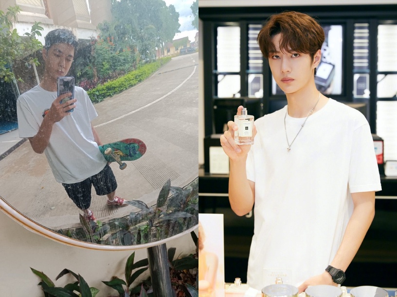 穿白T太帥男星5:王一博