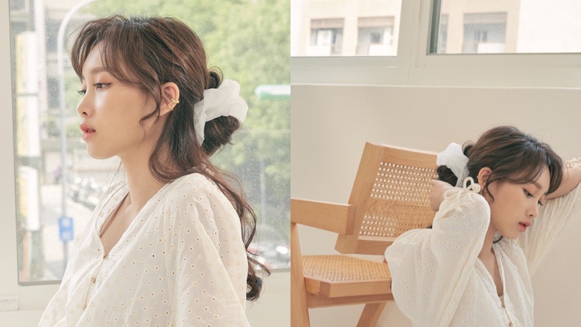 韓國女團BLACKPINK Jennie包包必備「大腸髮圈」，超簡單2綁法，綁出韓妞仙氣造型！