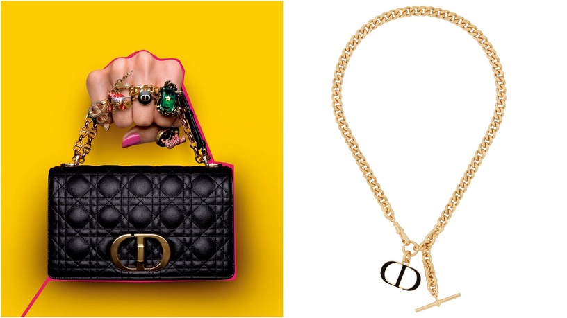 Dior Petit CD 黑色圓章項鍊,NT21,000