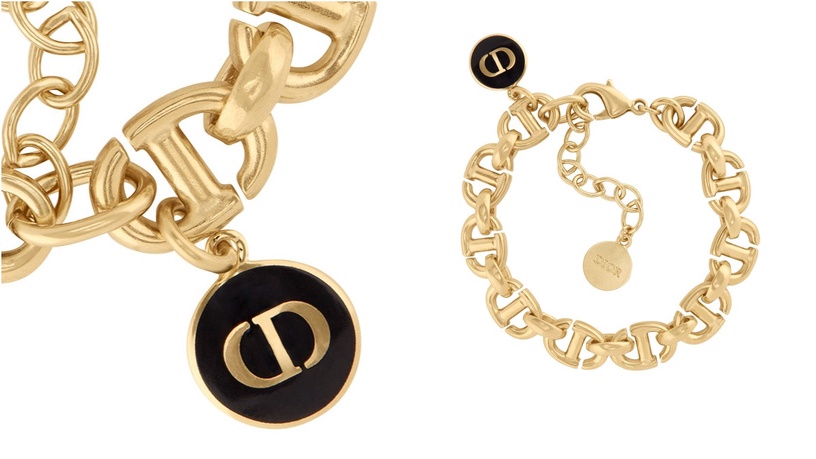 Dior Petit CD 黑色圓章項鍊,NT21,000
