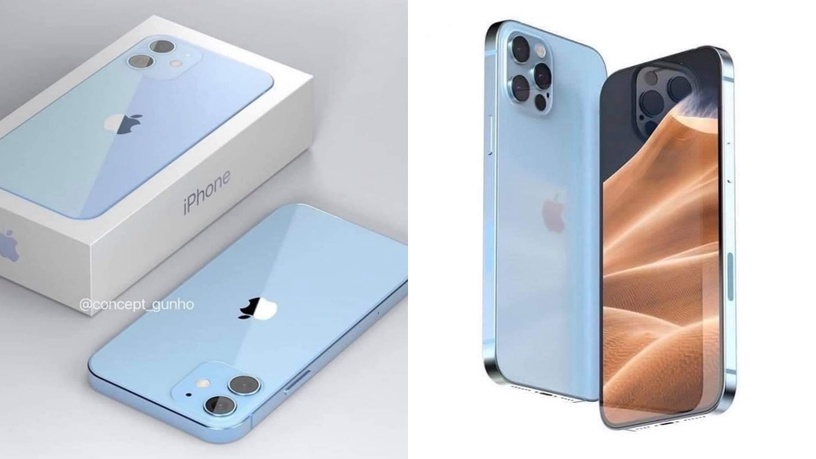 垃圾桶藍再見!iPhone 13最新「寶寶藍」渲染圖曝光,1TB超大容量 +指紋辨識驚喜登場