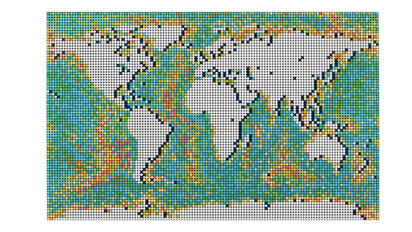 史上最美「LEGO Art 世界地圖」登場!標記旅行足跡,拼出專屬你的樂高藝術品