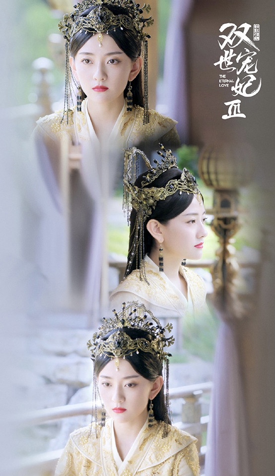 甜寵劇《雙世寵妃3》古裝男神&女神2:梁潔 飾演 曲小檀/女皇/曲香檀