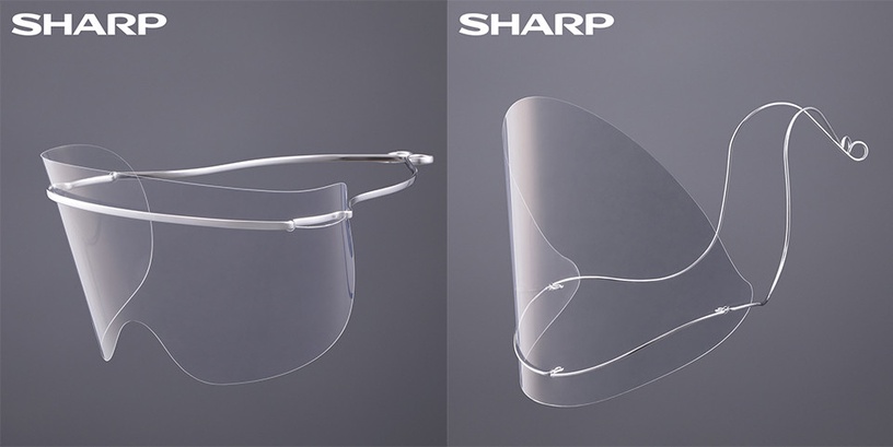 SHARP推出「科技防護面罩」!鈦合金流線框架搭配透明防護鏡面,無感輕量又超時尚