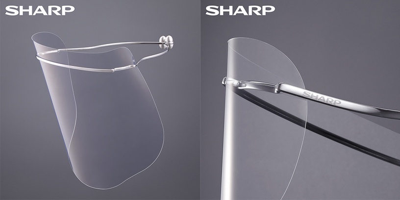 SHARP推出「科技防護面罩」!鈦合金流線框架搭配透明防護鏡面,無感輕量又超時尚