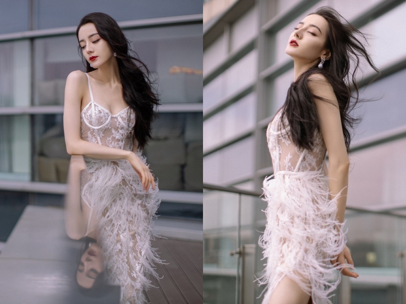 女星白紗照3:迪麗熱巴