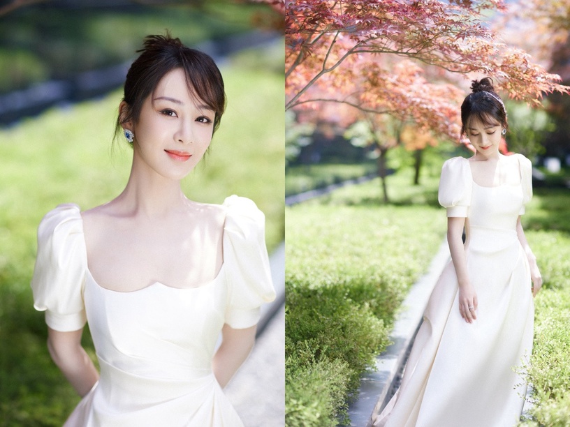 女星白紗照2:楊紫