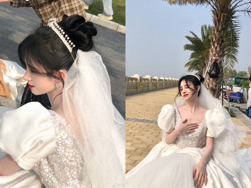 女星白紗照6:鞠婧禕