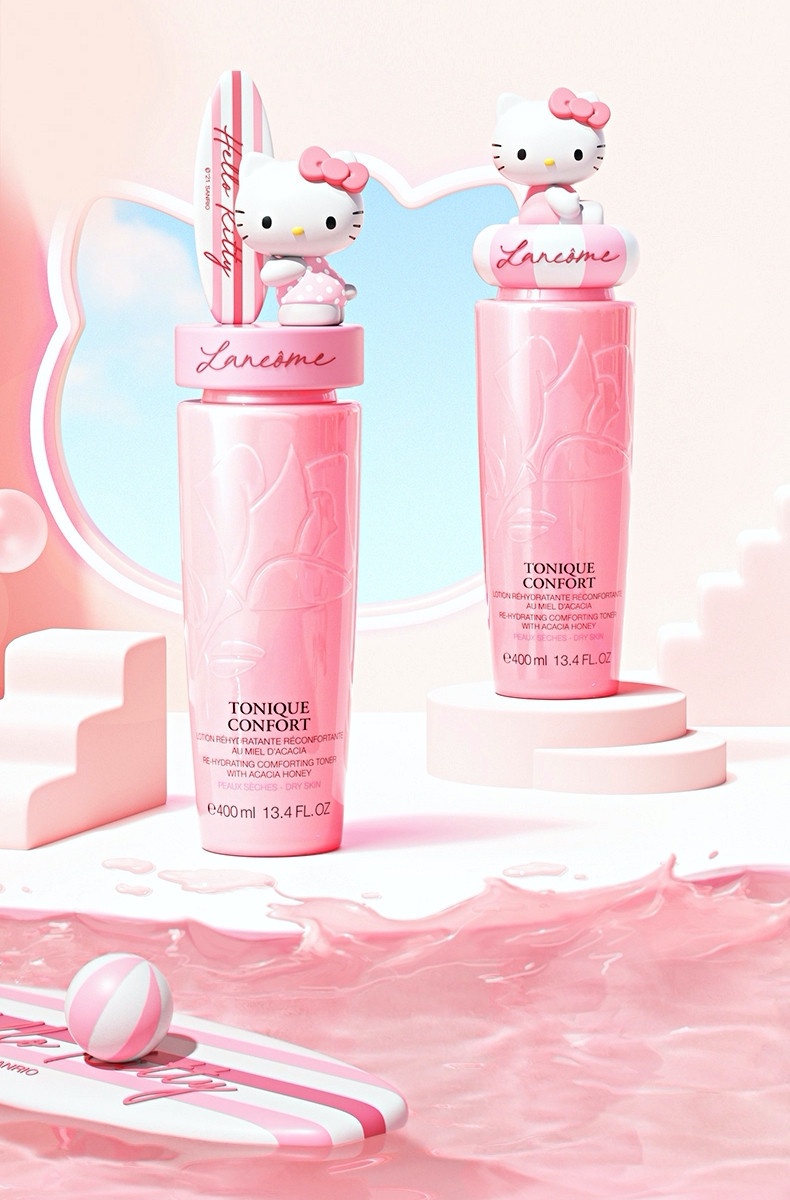 2021必入手彩妝聯名商品推薦8:Lancôme x Hello Kitty粉水