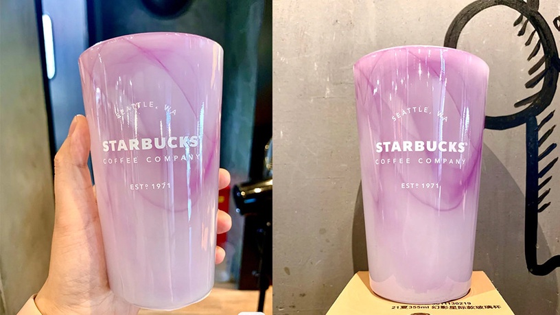 星巴克「夏日紫色星杯」夢幻亮相!漸層星空紫玻璃杯,還有星空保溫杯&果凍包也超燒