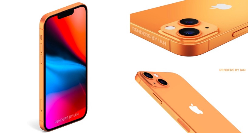 自帶高級感!iPhone 13最新「愛馬仕橘」渲染圖曝光,還有這款蘋果新品2022將問世