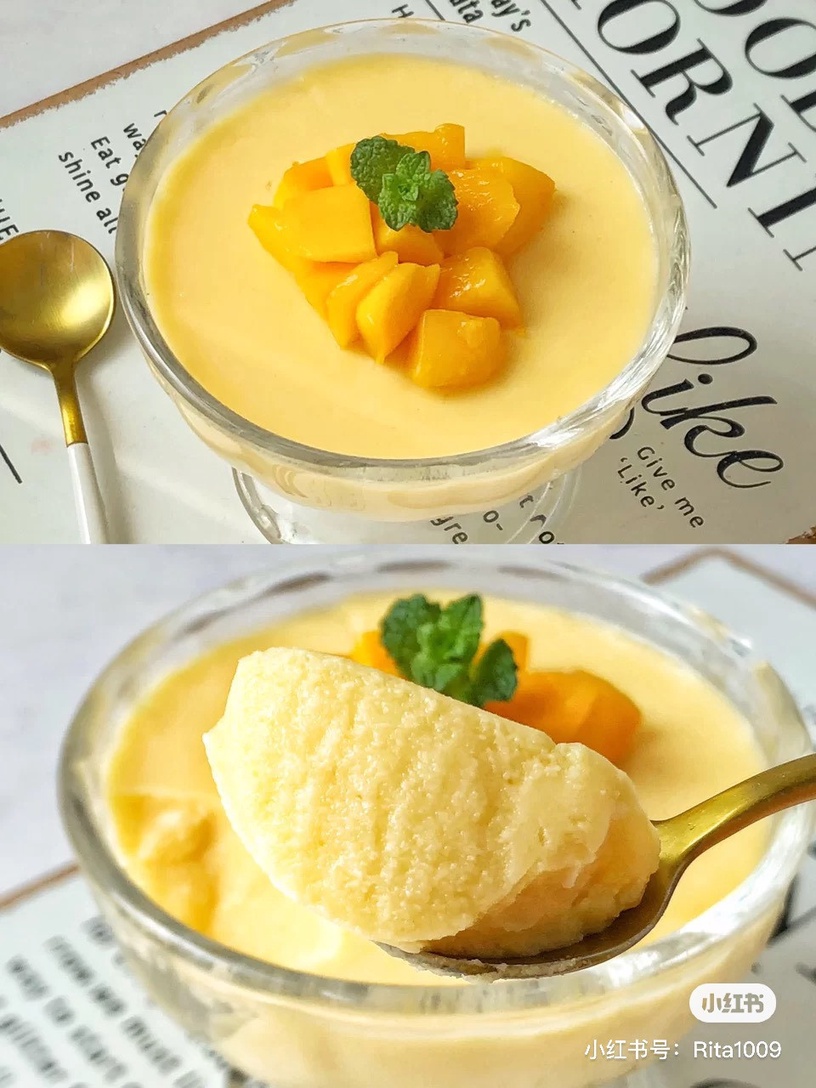 宅家做甜點!免烤箱料理推薦3:芒果布丁