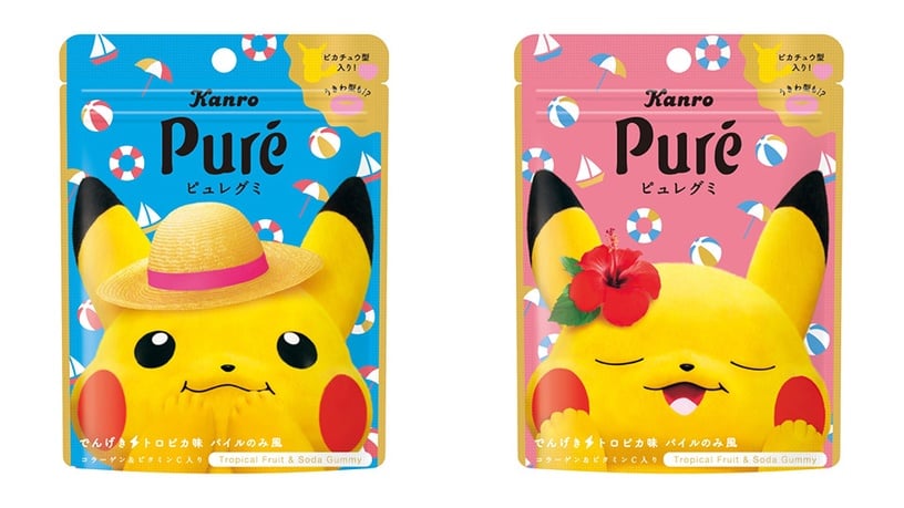 夏日皮卡丘來襲!Puré「皮卡丘軟糖」水果風味新登場,還有愛心、游泳圈新造型太可愛