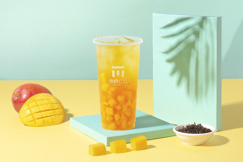 麻古芒果系列新品!麻古茶坊「芒果果粒茶」新登場,來店外帶享優惠買5送1