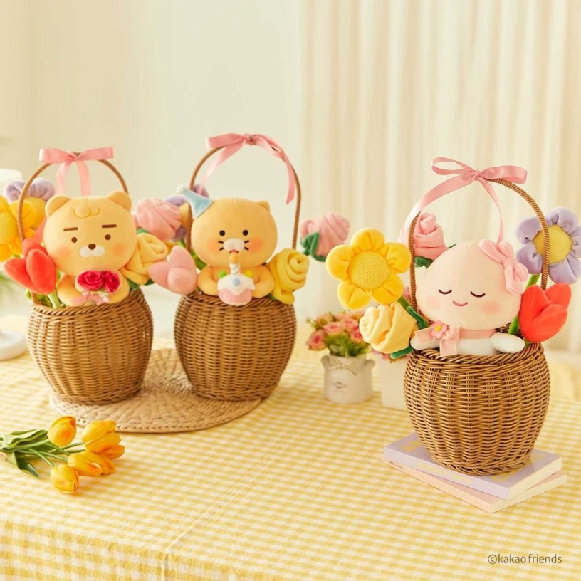 KAKAO FRIENDS花店開張啦!「萊恩&春植盆栽花束」超可愛,花籃花束裝入你的滿滿心意~