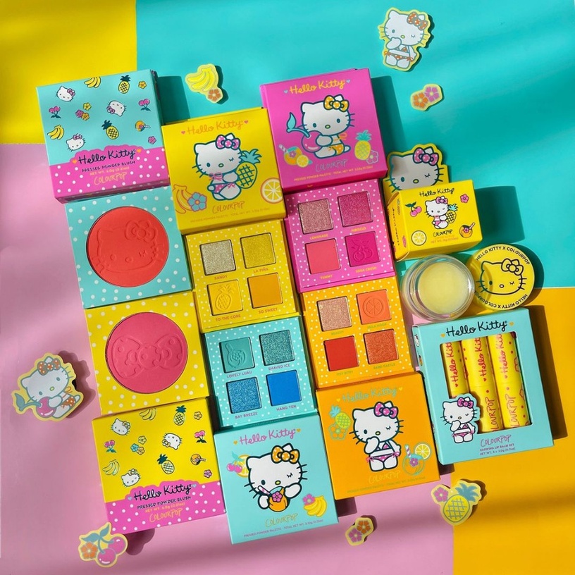 Colourpop x Hello Kitty「熱帶水果彩妝」亮相!繽紛配色夏日感十足,Kitty迷別錯過!