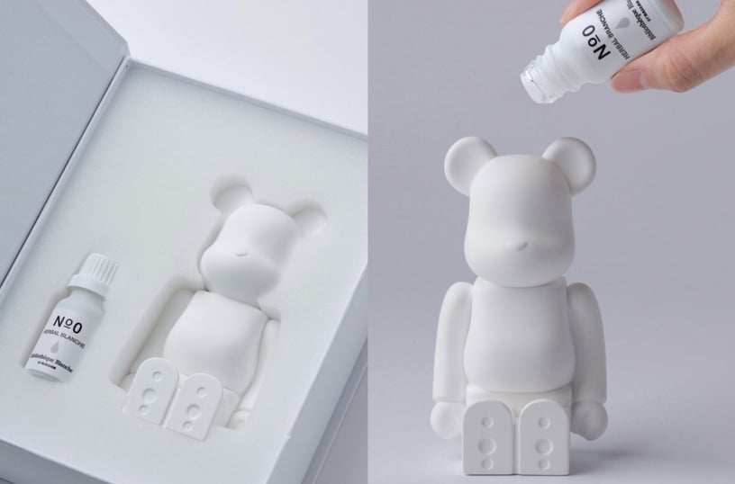 居家必備「香氛石」推薦:Bibliotheque Blanc x Be@Rbrick 香氛熊擴香石,NT.4200