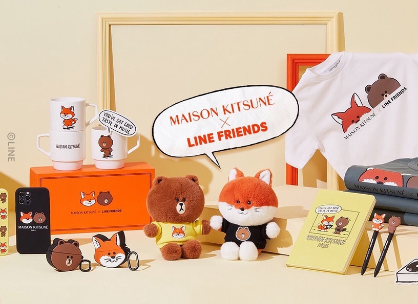 Maison Kitsuné X Line Friends聯名系列登場！