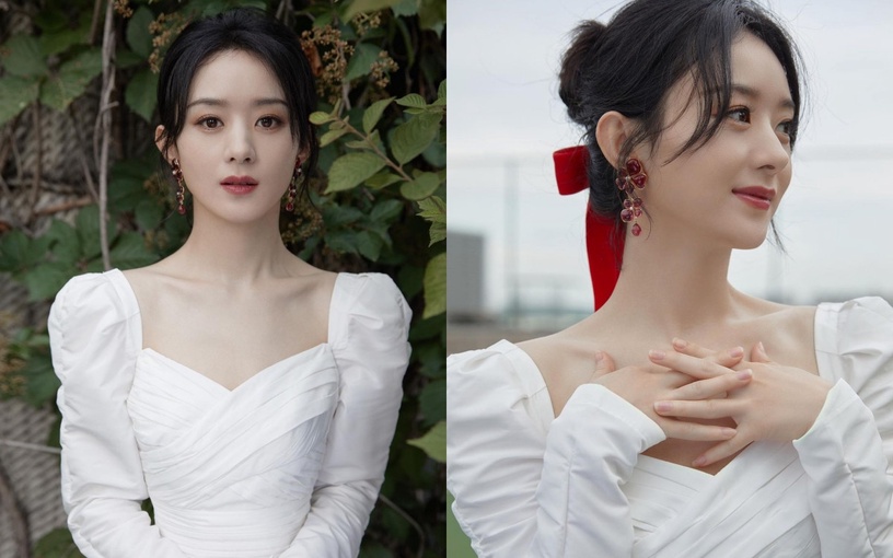 8位女星「復古方領穿搭」範本!趙露思、秦嵐穿法遮肉又小臉,ROSÉ、IU仙氣逼人