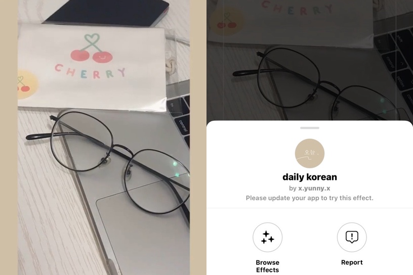「IG限動」韓系奶油白質感濾鏡推薦8:daily korean
