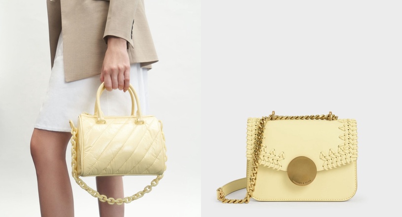 2021「 蜜糖奶油黃」包包特搜!小CK、MJ配色太嫩,Burberry、Celine腋下包韓星都在揹