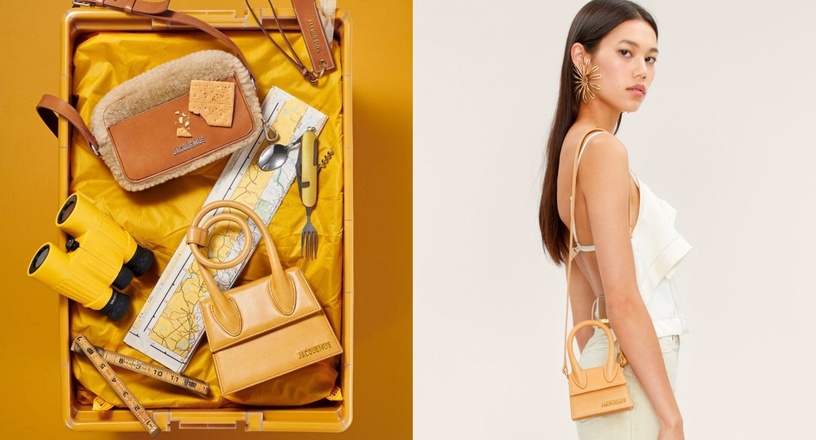2021 奶油黃包包推薦01:CHARLES & KEITH 金扣馬鞍包,NT. 2,590