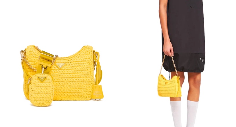 2021 奶油黃包包推薦01:CHARLES & KEITH 金扣馬鞍包,NT. 2,590