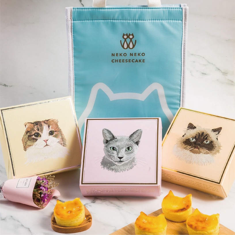 全家開賣「NEKO NEKO CHEESECAKE貓貓起司蛋糕」!折耳貓、波斯貓都萌,還送貓貓保冷袋