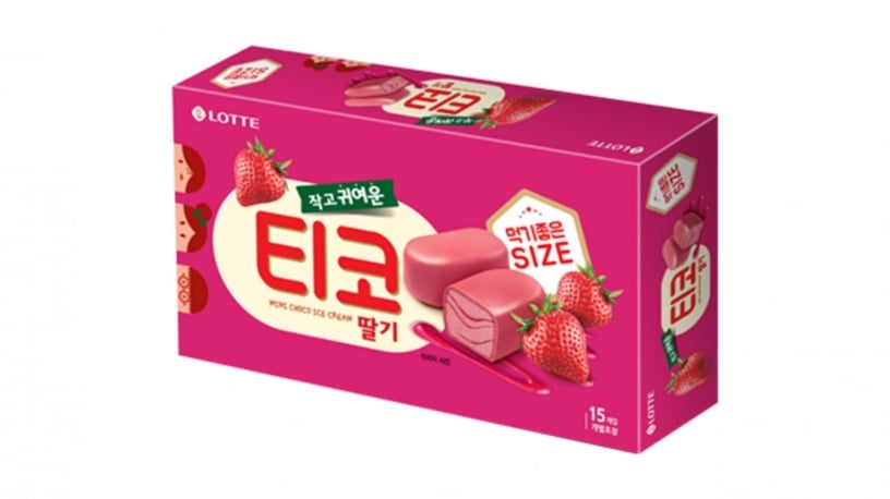 全聯爆紅韓國樂天TICO「一口冰芯雪糕」推出全新「草莓口味」！