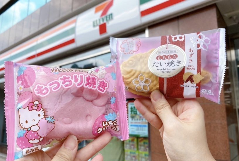 7-11「粉紅Kitty燒、鯛魚燒」新上市!4款日系少女心新品,搶攻超商甜點市場
