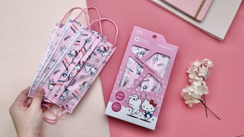 超療癒~Hello Kitty、My Melody、蛋黃哥「三麗鷗xYOSISTAMP聯名口罩」陪你一起萌防疫