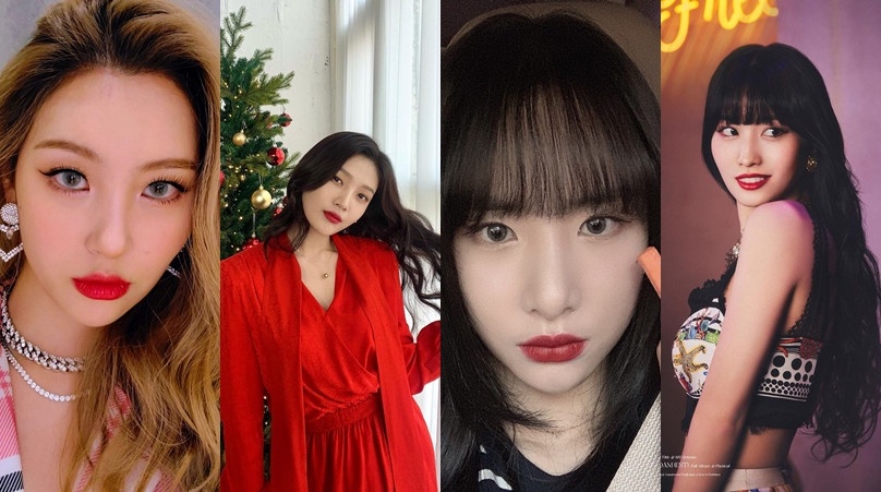 2021韓網票選「最適合紅唇女星」,泫雅排第二、第一名只有16歲!