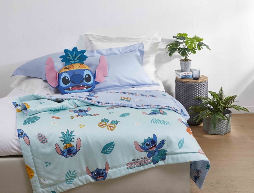 史迪奇現身HOLA!HOLA X 迪士尼推史迪奇聯名新品,夏威夷風史迪奇抱枕、玻璃杯太可愛