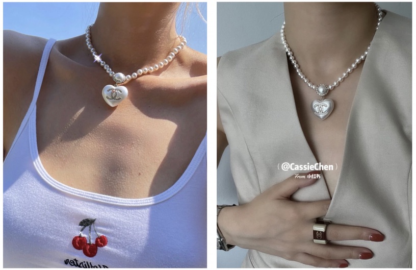 2021新款「精品項鍊」推薦:DIOR AMOUR 頸鏈,NT.21000