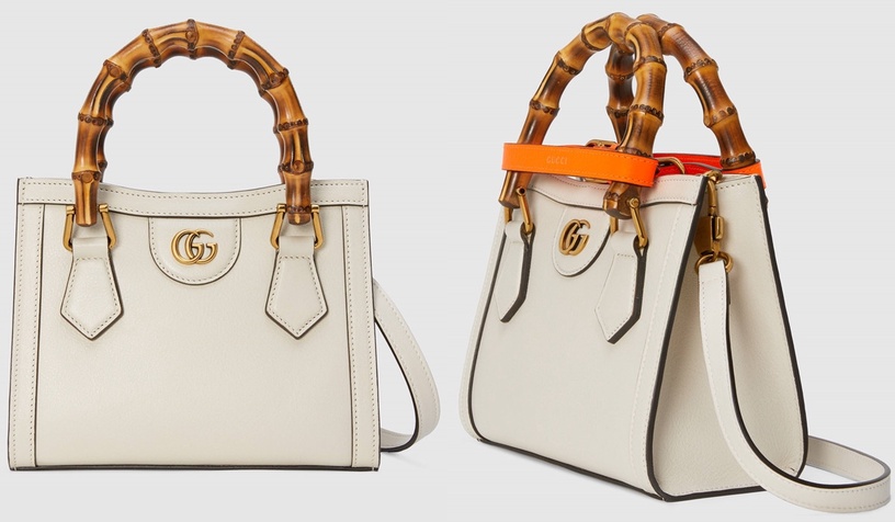 2021奶油白精品包推薦3:GUCCI Diana手提包,NT95,000(迷你尺寸)